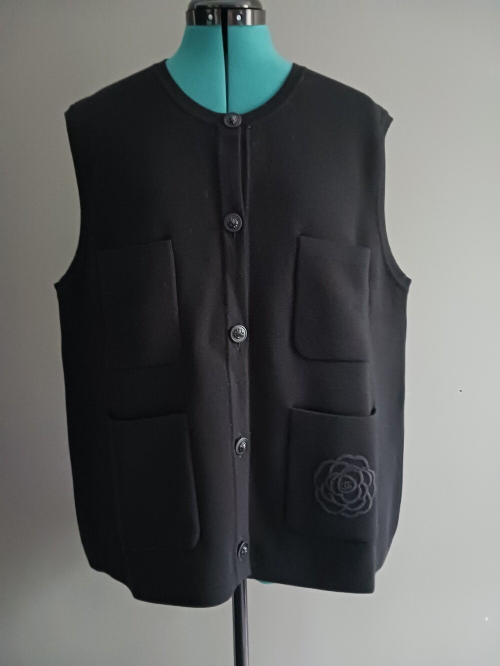 Chanel Uniform Black Vest Size XXL